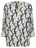 soyaconcept Blouse "Felicity" beige/donkerblauw