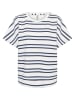 soyaconcept Shirt "Barni" in Weiß/ Dunkelblau