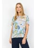 soyaconcept Blouse "Casja" lichtblauw/beige