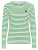 Kaffe Longsleeve in Grün/ Creme