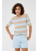 Kaffe Pullover in Beige/ Hellblau