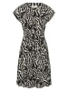 Kaffe Kleid in Schwarz/ Creme