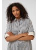 Kaffe Bluse in Dunkelblau/ Creme