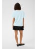 Kaffe Shirt lichtblauw/zwart