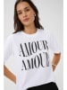 Kaffe Shirt wit/zwart