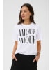 Kaffe Shirt wit/zwart