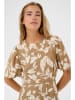 Kaffe Kleid in Beige/ Weiß