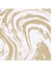 Egeria Badvorleger "Marble" in Beige/ Weiß
