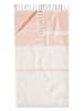Egeria Saunatuch "Pestemal" in Creme/ Rosa