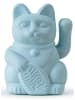 Donkey Solar zwaaiende kat "Lucky Cat" lichtblauw - (H)15 cm