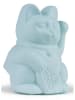 Donkey Solar zwaaiende kat "Lucky Cat" lichtblauw - (H)15 cm
