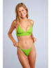 Banana Moon Biustonosz bikini "Scrunchy" w kolorze limonkowym