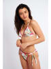 Banana Moon Biustonosz bikini "Palmrose" w kolorze kremowym ze wzorem