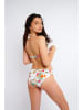 Banana Moon Bikini-Oberteil "Palmrose" in Creme/ Bunt