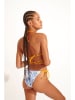 Banana Moon Bikini-Oberteil "Smiledye" in Hellblau/ Ocker