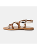 Les BAGATELLES Leren teensandalen "Miserere" camel