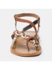 Les BAGATELLES Leren teensandalen "Miserere" camel