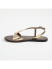 Les BAGATELLES Leren sandalen "Amadrya" goudkleurig