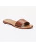 Les BAGATELLES Leren slippers "York" camel