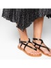 Les BAGATELLES Leder-Zehensandalen "Union" in Schwarz