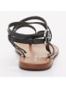 Les BAGATELLES Leren teensandalen "Union" zwart