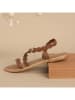 Les BAGATELLES Leder-Sandalen "Maria" in Camel