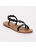 Les BAGATELLES Leder-Sandalen "Maria" in Schwarz