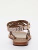 Les BAGATELLES Leren sandalen "Abitha" goudkleurig