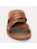 Les BAGATELLES Leren slippers "Aditri" camel
