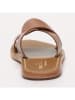 Les BAGATELLES Leren slippers "Aditri" camel