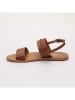 Les BAGATELLES Leren sandalen "Champa" camel