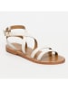 Les BAGATELLES Leren sandalen "Malini" beige