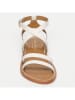 Les BAGATELLES Leder-Sandalen "Malini" in Beige