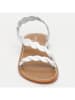 Les BAGATELLES Leder-Sandalen "Maria" in Weiß