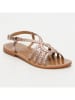 Les BAGATELLES Leren sandalen "Lyla" in Rosegold