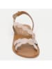 Les BAGATELLES Leder-Sandalen "Estomba" in Beige