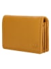 DOUBLE-D Leren portemonnee geel - (B)10 x (H)8 x (D)2 cm