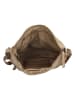 HIDE & STITCHES Leren schoudertas beige - (B)29 x (H)24 x (D)10 cm