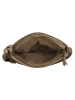 HIDE & STITCHES Leder-Umhängetasche in Taupe - (B)26 x (H)20 x (T)5 cm