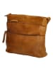 HIDE & STITCHES Leder-Umhängetasche in Senf - (B)26 x (H)20 x (T)5 cm
