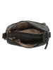 HIDE & STITCHES Leren schoudertas zwart - (B)24 x (H)22 x (D)10 cm