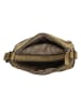 HIDE & STITCHES Leder-Umhängetasche in Oliv - (B)24 x (H)22 x (T)10 cm