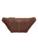 HIDE & STITCHES Leren borstbuidel cognackleurig - (B)23 x (H)13 x (D)4 cm