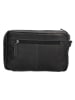 HIDE & STITCHES Leder-Clutch in Schwarz - (B)22 x (H)14 x (T)4 cm