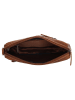 HIDE & STITCHES Leren clutch lichtbruin - (B)22 x (H)14 x (D)4 cm