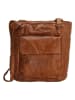 HIDE & STITCHES Leren rugzak cognackleurig - (B)26,5 x (H)23 x (D)10 cm