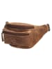 HIDE & STITCHES Leder-Gürteltasche in Hellbraun - (B)30 x (H)14 x (T)8 cm