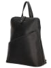 HIDE & STITCHES Leder-Rucksack in Schwarz - (B)24 x (H)29 x (T)10 cm