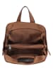 HIDE & STITCHES Leren rugzak cognackleurig - (B)24 x (H)29 x (D)10 cm