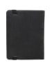 HIDE & STITCHES Leren pasetui zwart - (B)14 x (H)14 x (D)3,5 cm